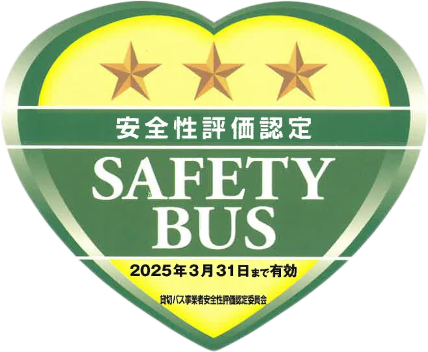安全性評価認定(三ツ星)