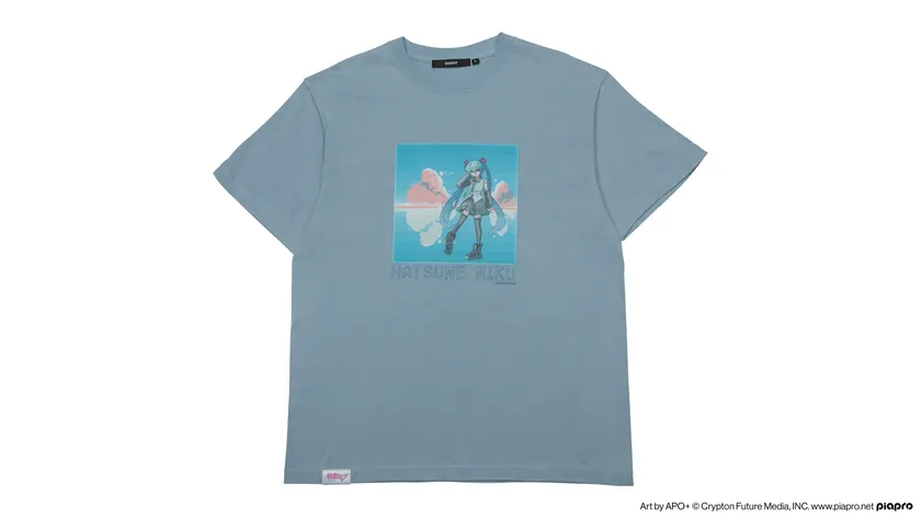 初音ミク Tシャツ Art by APO+