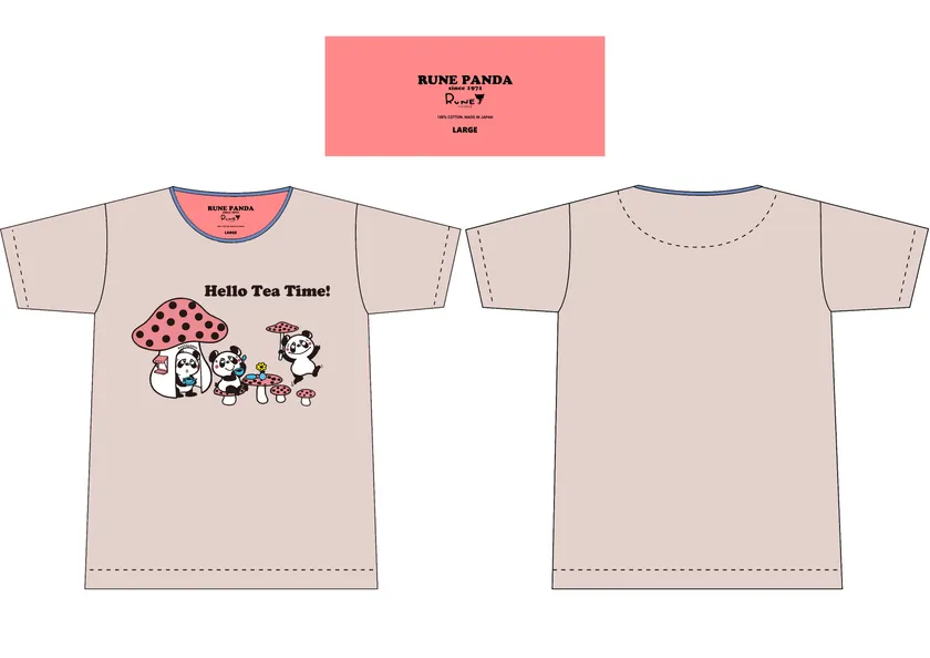 ルネパンダ きのこ　Tシャツ
