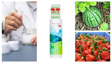 奈良県産のスイカとイチゴを使用