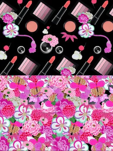 スウィートなピンク地の着物