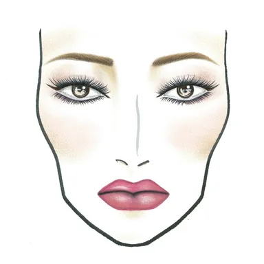 ピンクの着物向けメイクイメージ