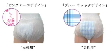 男女別の柄デザイン