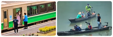 第1弾 奥会津での撮影風景(郷土写真家：星賢孝／写真提供)