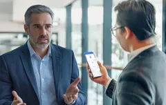 翻訳・通訳機Global Talk使用イメージ