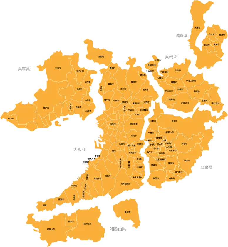 対応エリアマップ