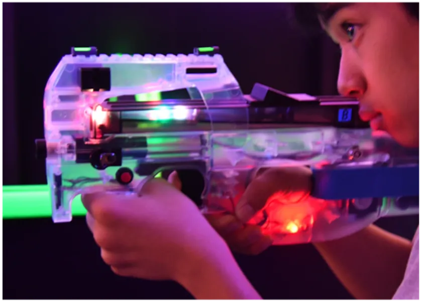 ハイスペック光線銃でシューティング!