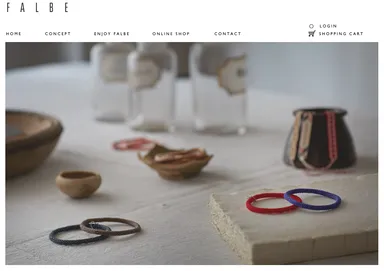 FALBE(ファルビー)ECサイト　トップページ
