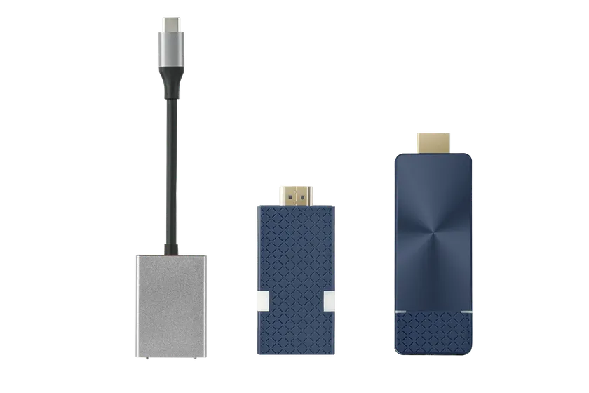 USB-C変換コネクタ、送信機、受信機