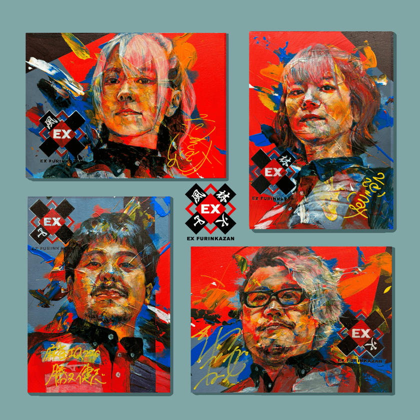 Mリーグクラブチーム「EX風林火山」にて、
公式アイテムをaQ-studioの秋山雅貴が制作。
選手肖像画複製原画がAmazonで販売開始！