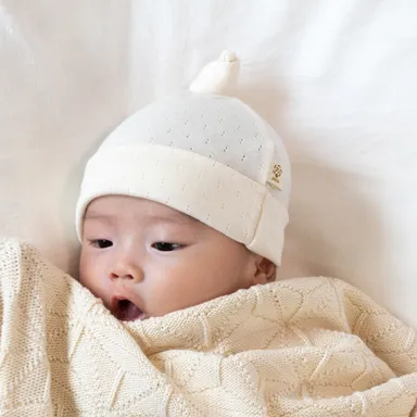 麻の葉柄アフガン