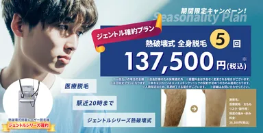 メンズ医療脱毛の決定版!》 「《ジェントルシリーズ確約 熱破壊式 メンズ医療脱毛の決定版!》 「《ジェントルシリーズ確約 熱破壊式