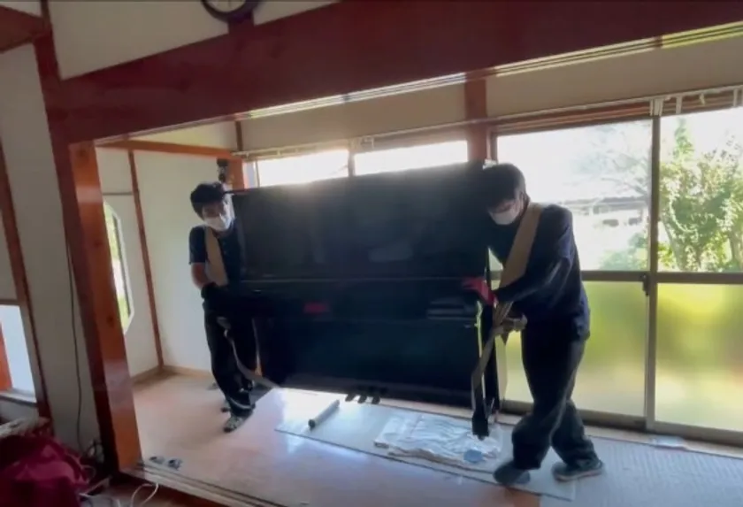 ピアノ運びは筋トレだ!
