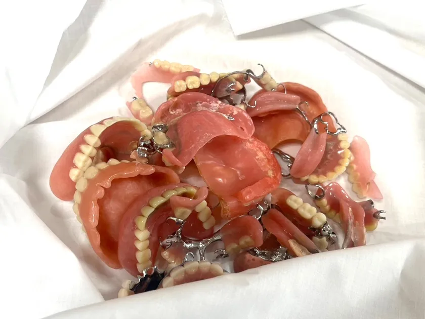 入れ歯供養祭で供養された入れ歯