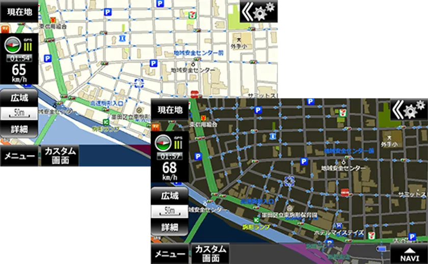 昼夜モード自動切替