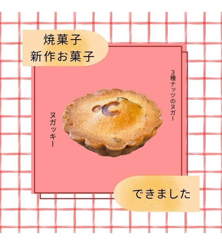 NEW!焼菓子 3種ナッツのヌガッキー