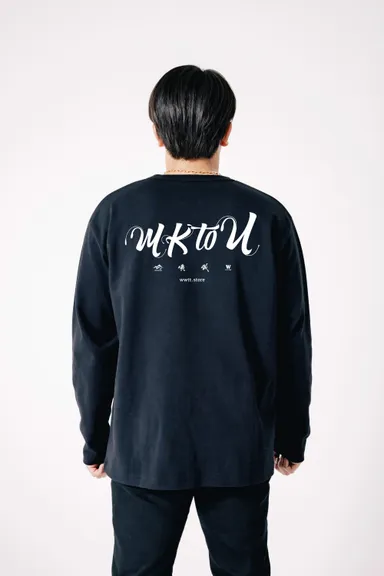 “MKtoU”Long T-shirts_BLK_2