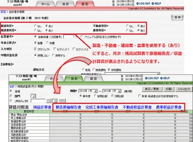 会計基本情報＋残高試算表（個人）