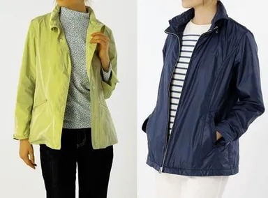 スウィッチモーション(左：花粉ガードジャケット 右：花粉ガードマリンパーカ)