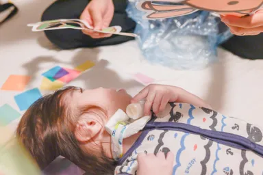 医療的ケア児の保育の様子