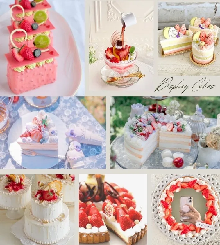 シャビ―シックなディスプレイケーキ