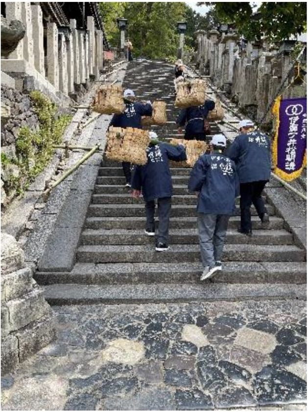 「松明調進行事 列車ツアー」を開催