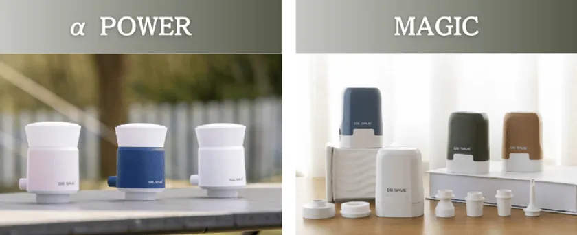 前モデル(リチウムイオンバッテリー型)と新モデル(乾電池型)