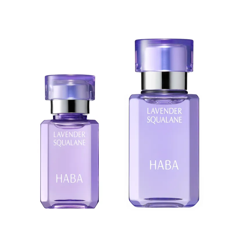 『ラベンダースクワラン』 (左)15mL 1,650円(税込) (右)30mL 2,970円(税込)