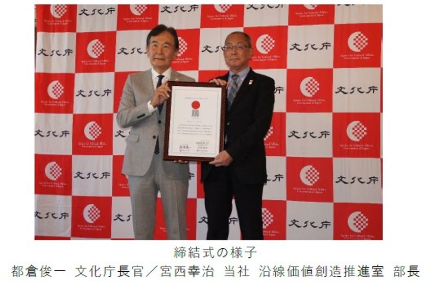 日本遺産オフィシャルパートナーシップを締結
～日本遺産の魅力発信と沿線地域の活性化を目指して～