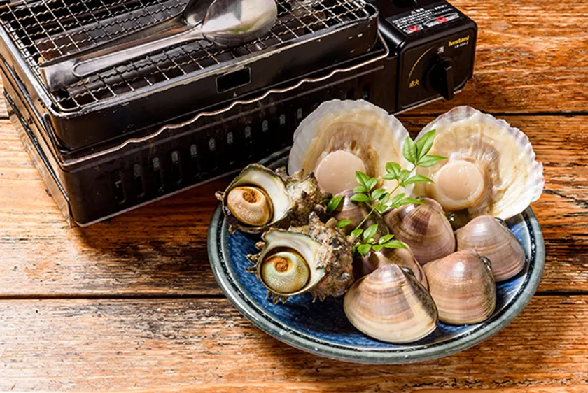 「貝の焼き物セット」