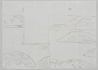 遠山文様袈裟下絵