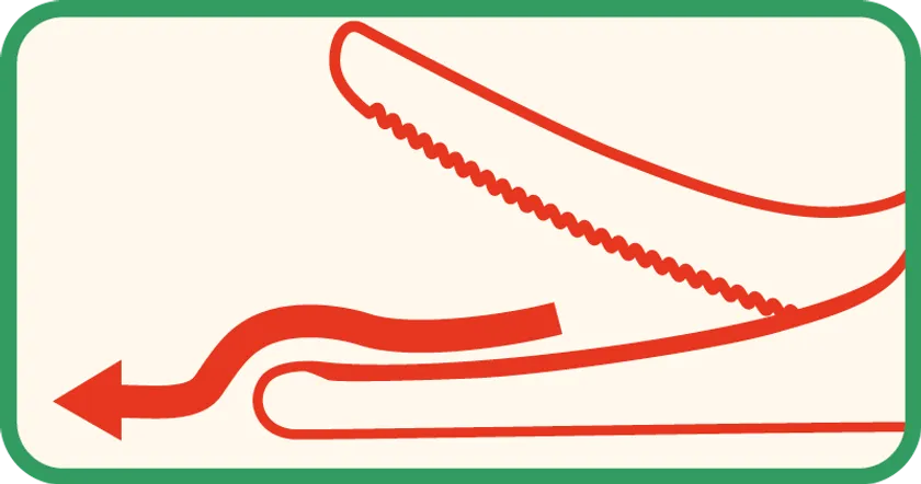 Pizzaハサミ_受け先端部&L字構造の下刃