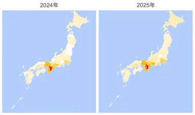 大神神社の初詣参拝客の発地比較