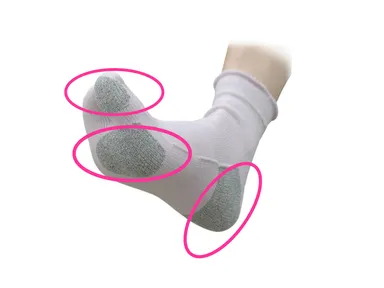 滑りにくさとクッション性の工夫