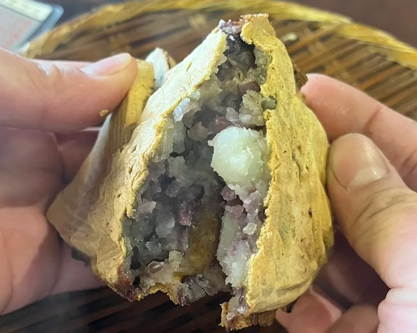 じゃがバターたいやき 割ったところ