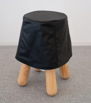 座面クッションパッド付きレザーカバー