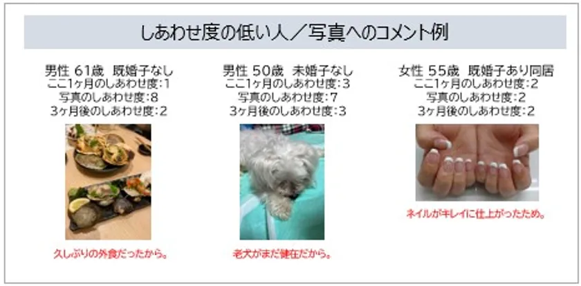 コメント量比較(しあわせ度の低い人)