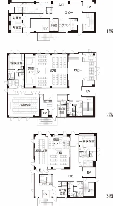 越谷南葬斎センター(平面図)