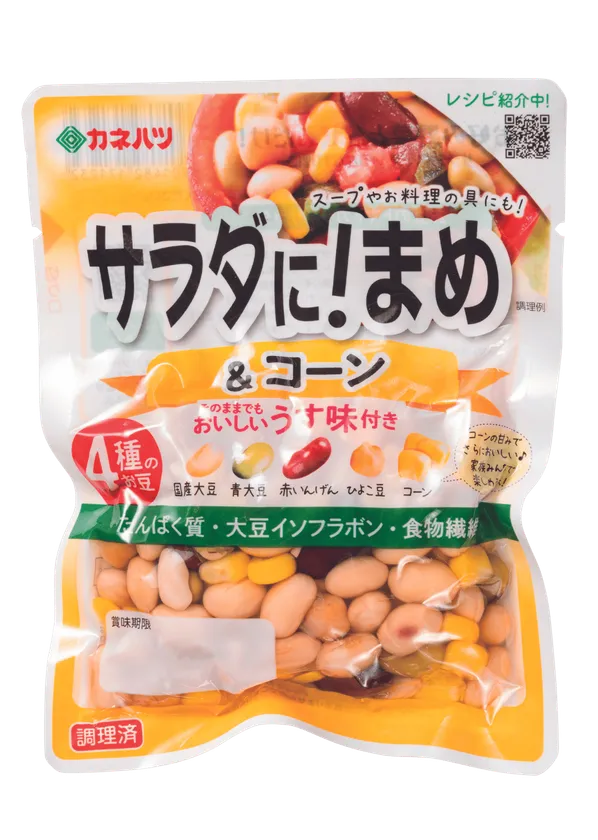 サラダに!まめ&コーン