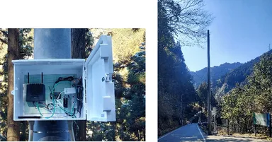 図5】空きスペースを検知するAIカメラ