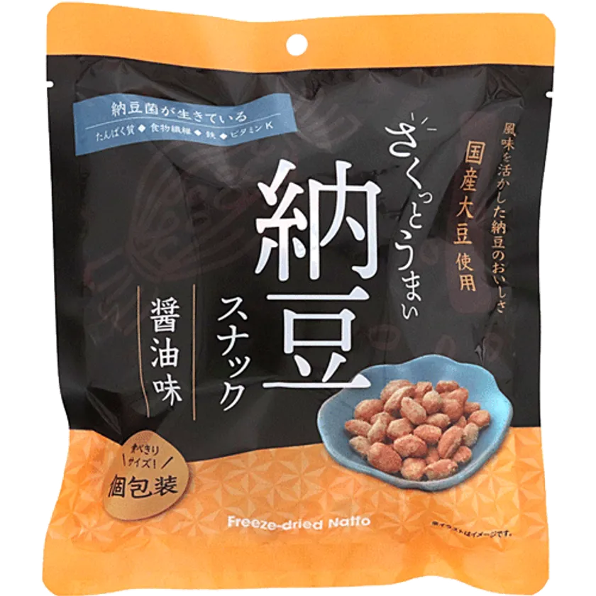 さくっとうまい納豆スナック醤油味