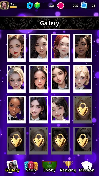 Blackjack 21 - Dealer Queens　ディーラー一覧