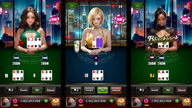 Blackjack 21 - Dealer Queens　キーアート6