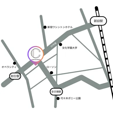コントワーヌの店舗MAP