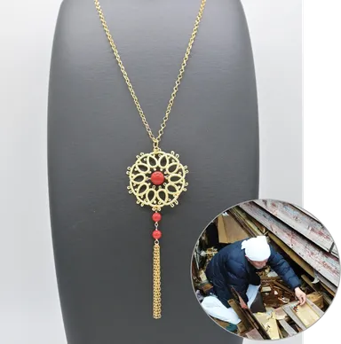 【金箔ジュエリー Gold-Knot】「『ルー』輪島うるし珠×金箔ジュエリー」