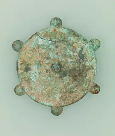 六鈴鏡　古墳時代・6世紀　山口県下関市 上ノ山古墳出土　青銅製　山口県豊西下村寄贈　東京国立博物館蔵(※貸与予定作品)