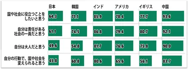 18歳の意識 国際比較