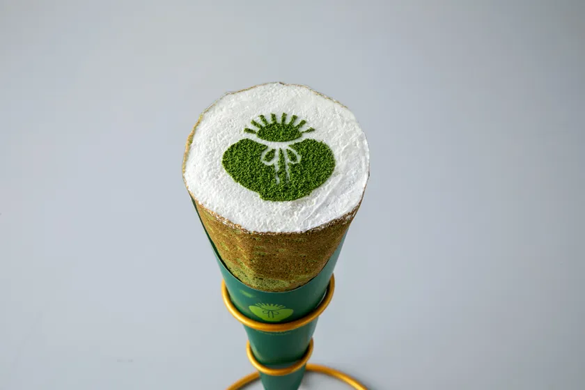 日光抹茶クレープ アップ