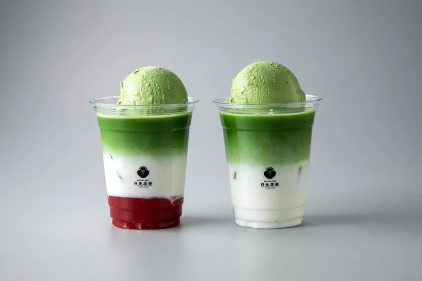 抹茶ラテ ジェラートトッピング