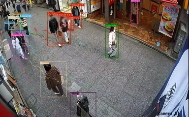 AI通行量分析イメージ